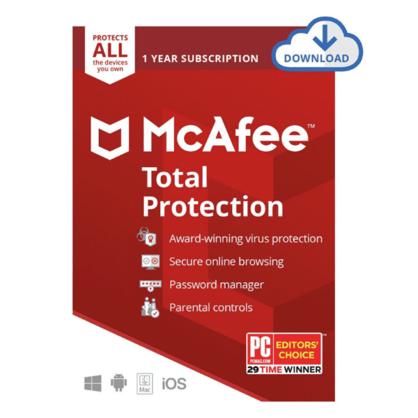 McAfee Total Protection 1 license